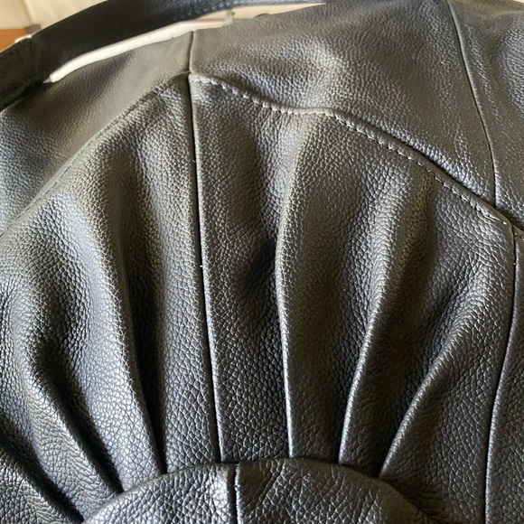 Leather Western Fringe Crossbody Bag Black Hobo Concho Bag 15 x 14 NWOT - Picture 10 of 17